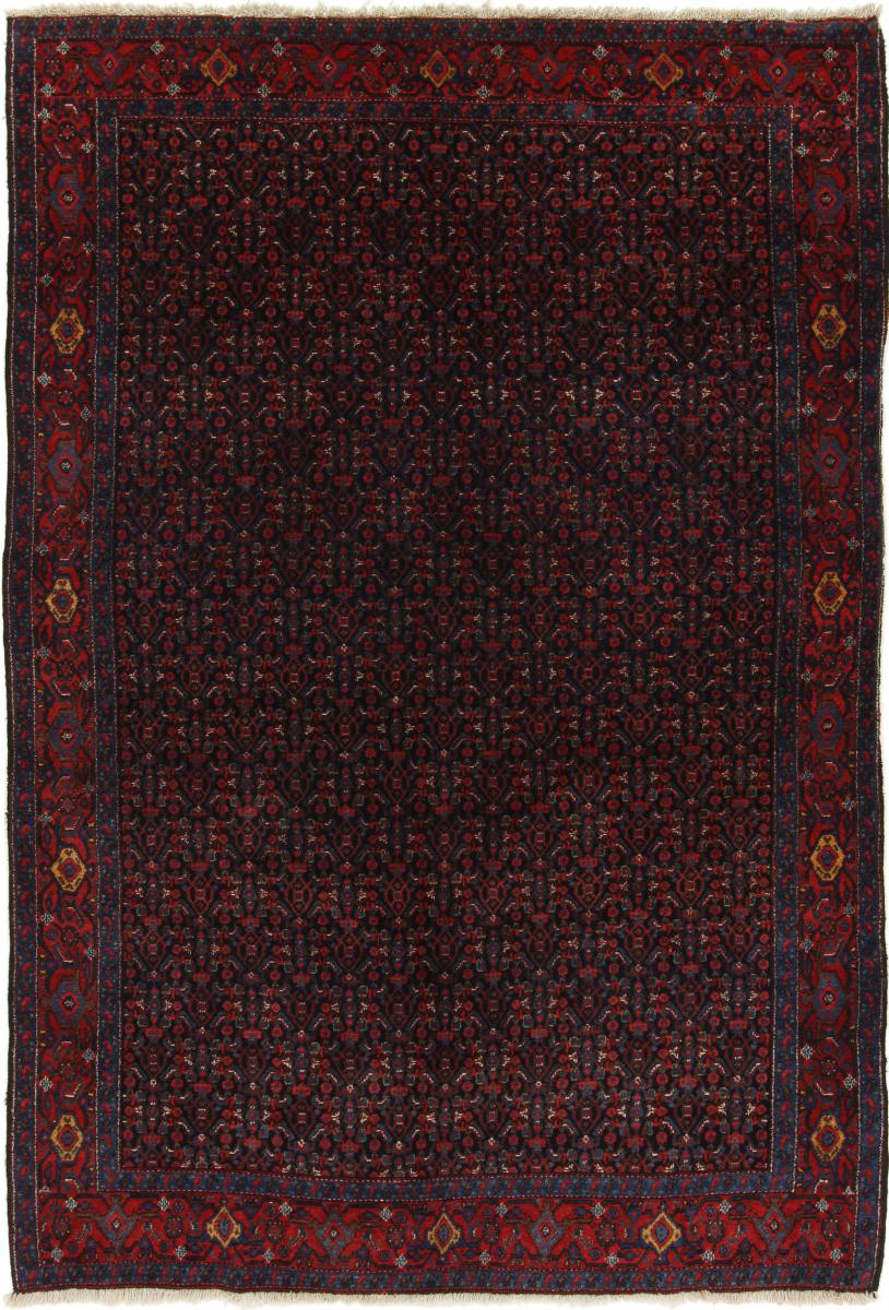  ペルシャ絨毯 センネ アンティーク 6'11"x4'8" 6'11"x4'8",  ペルシャ絨毯 手織り