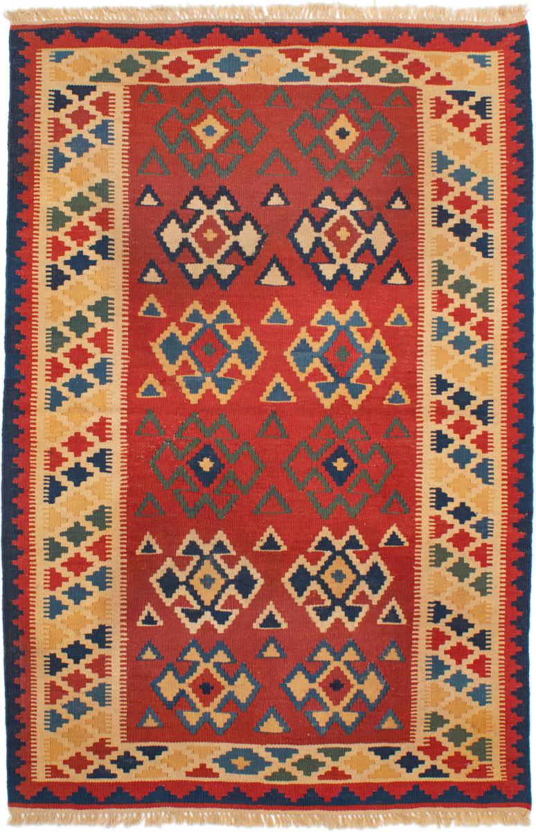 Persisk tæppe Kelim Fars 157x106 157x106, Persisk tæppe Håndvævet