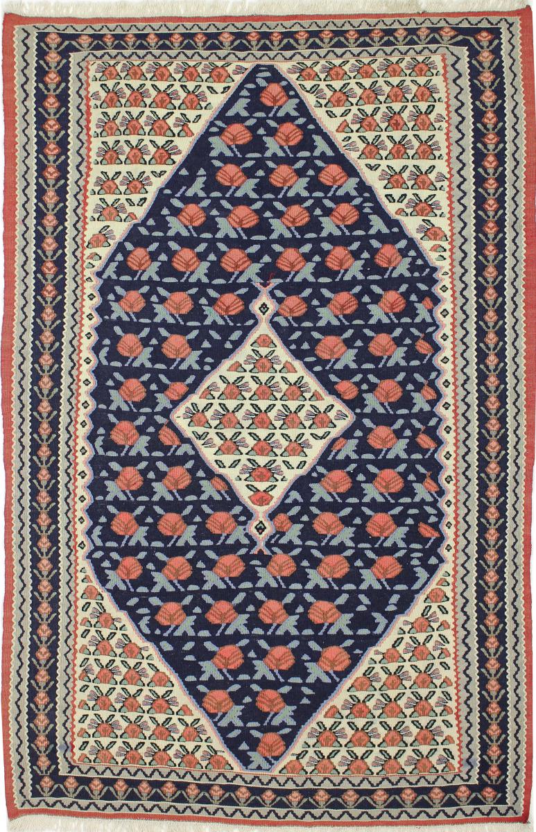 Alfombra persa Kilim Fars Sanandaj 165x108 165x108, Alfombra persa Tejido a mano