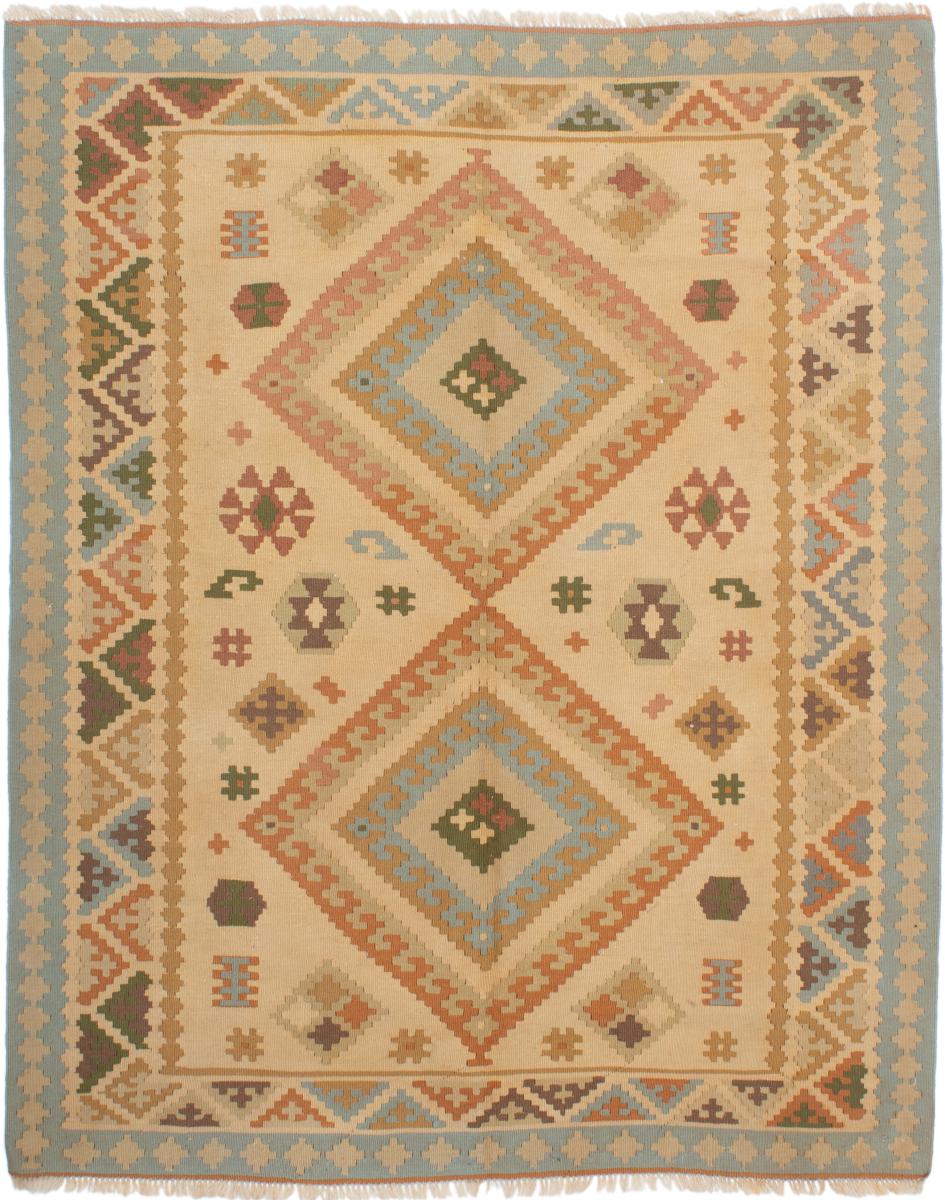 Persian Rug Kilim Fars 6'1"x4'11" 6'1"x4'11", Persian Rug Woven by hand