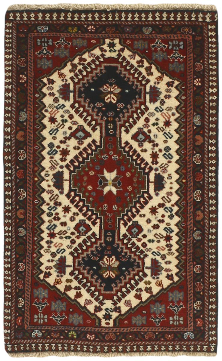  ペルシャ絨毯 ヤラメー 3'1"x1'11" 3'1"x1'11",  ペルシャ絨毯 手織り
