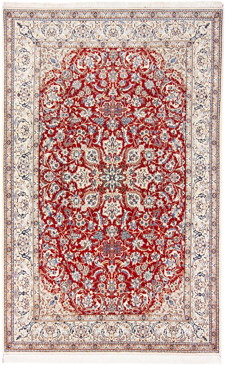 Persian Rug Nain 9La 10'6"x6'8" 10'6"x6'8", Persian Rug Knotted by hand