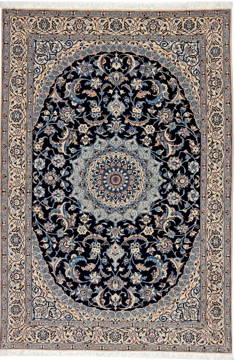 Persian Rug Nain 6La 4'11"x3'4" 4'11"x3'4", Persian Rug Knotted by hand