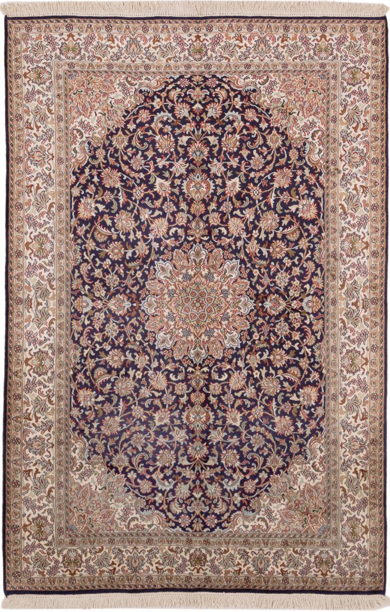 Indo rug Kashmir Silk 188x124 188x124, Persian Rug Knotted by hand