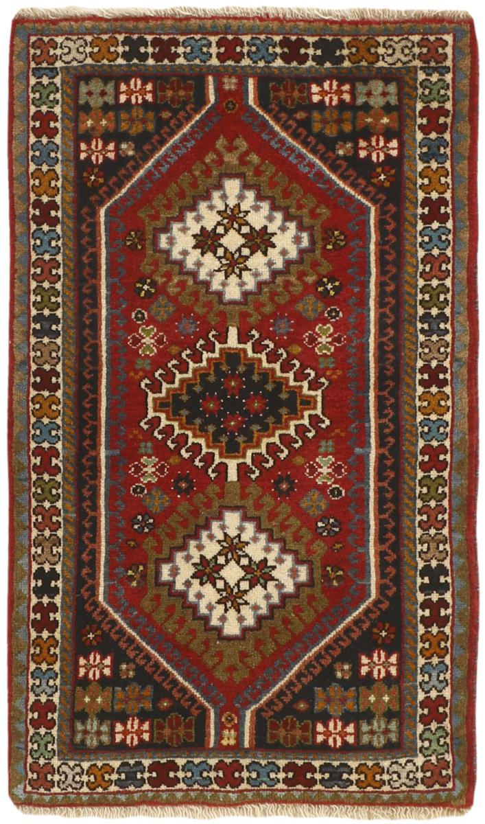 Persialainen matto Yalameh 3'5"x2'0" 3'5"x2'0", Persialainen matto Solmittu käsin