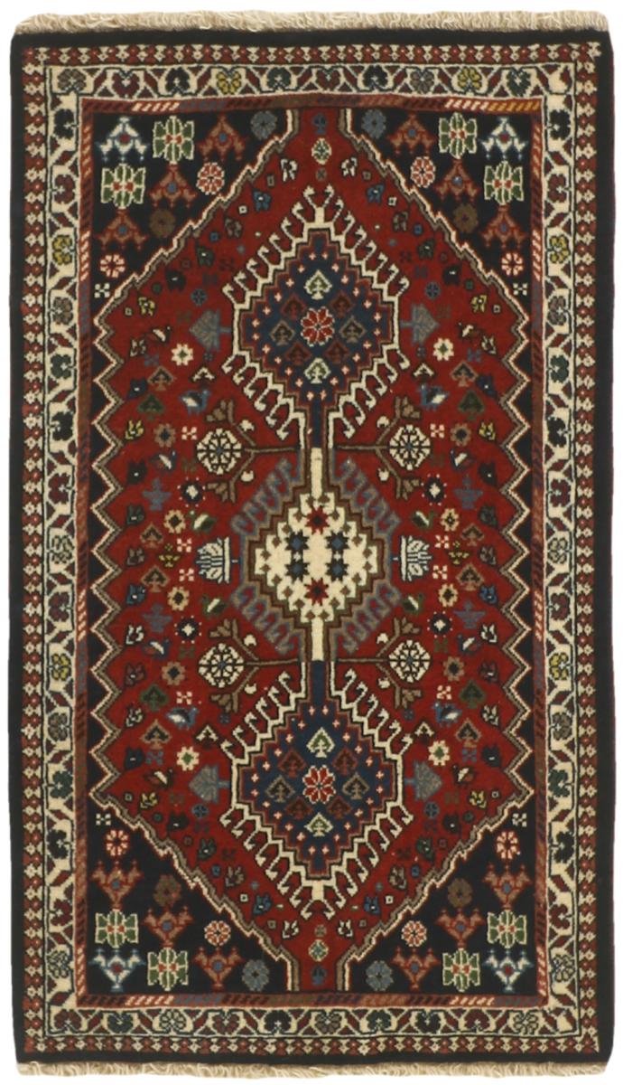 Tapis persan Yalameh 102x62 102x62, Tapis persan Noué à la main