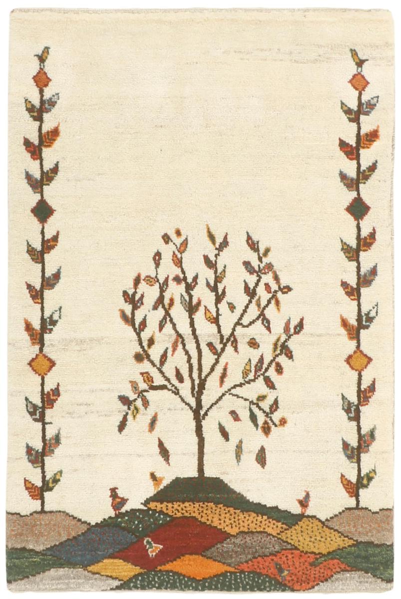 Persian Rug Persian Gabbeh Loribaft 3'5"x2'2" 3'5"x2'2", Persian Rug Knotted by hand