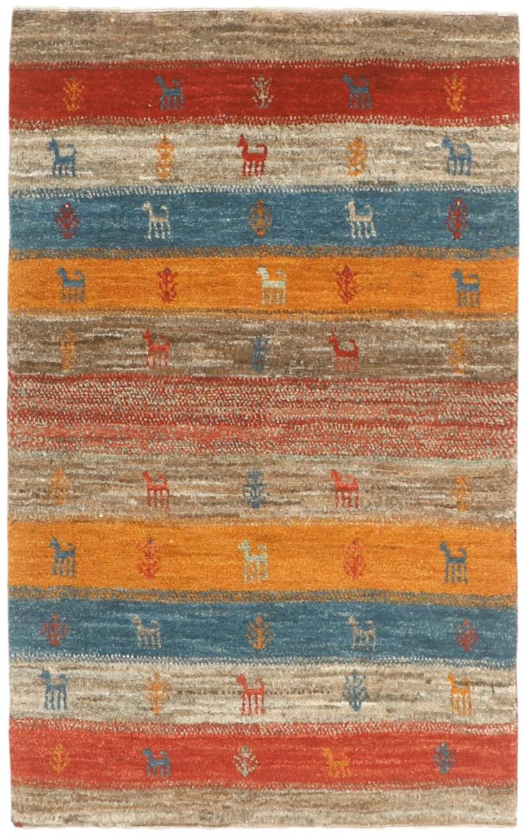 Tapis persan Persan Gabbeh Loribaft 100x63 100x63, Tapis persan Noué à la main