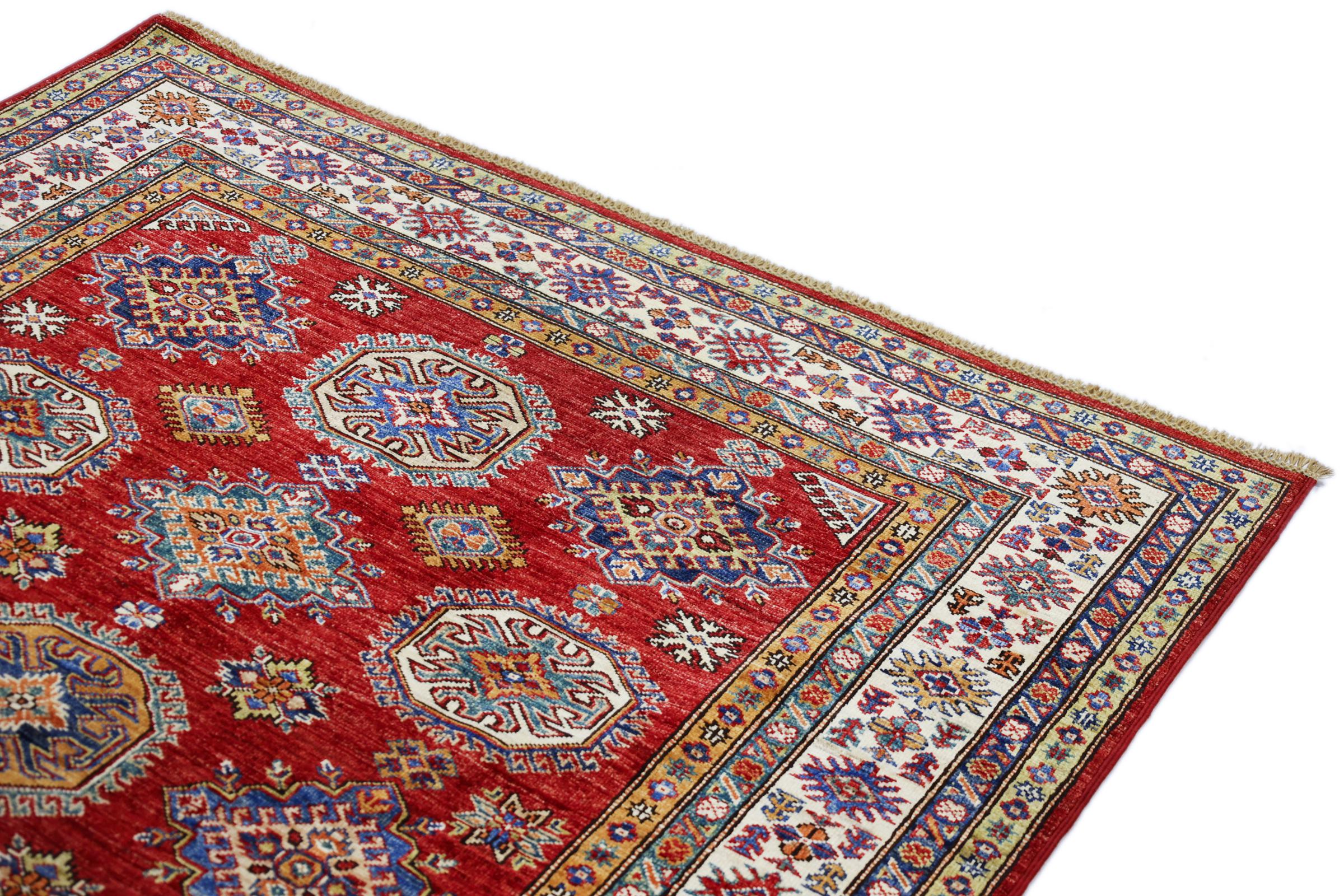 3'4 x 3'4 Oriental Super Kazak Square Rug 