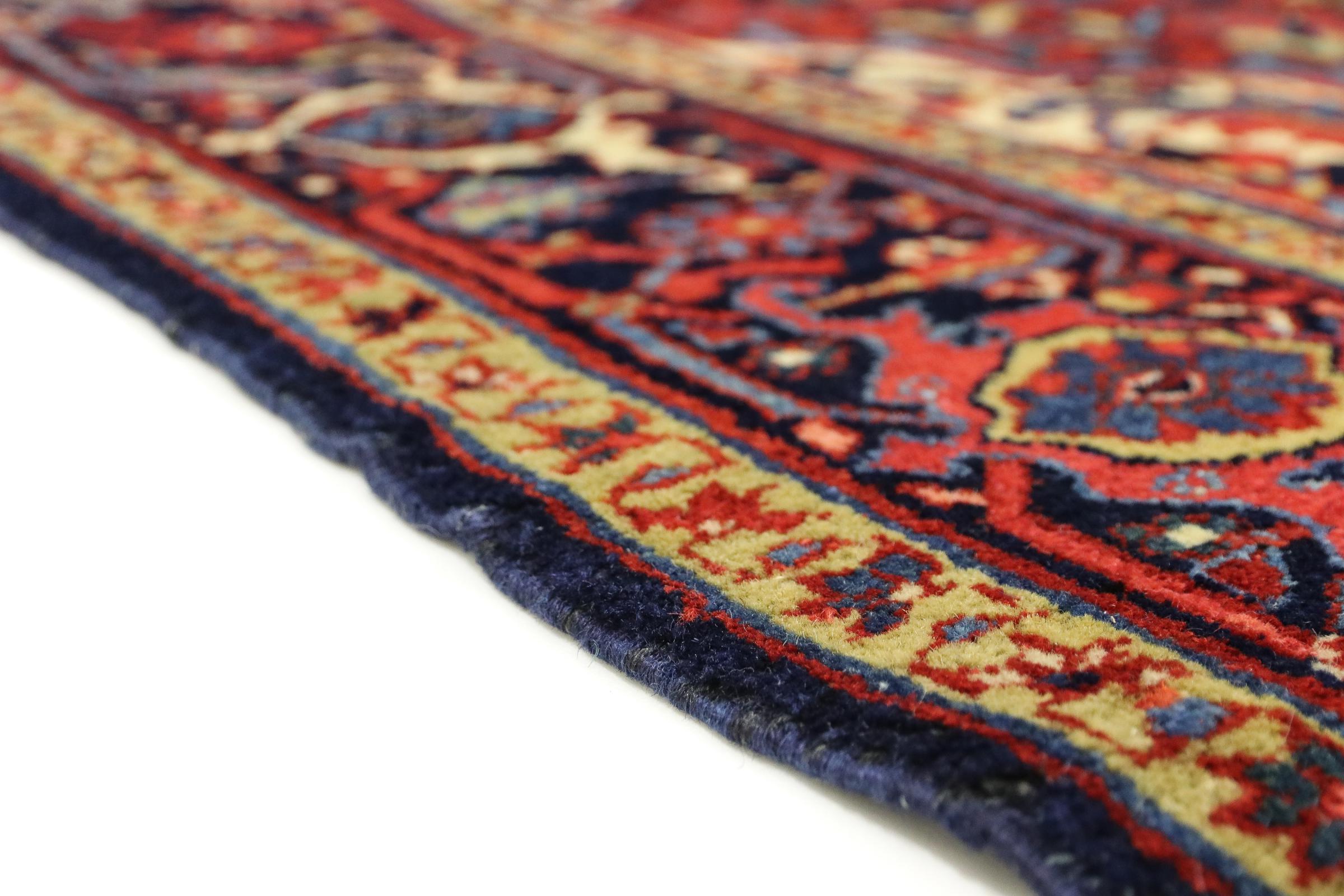 Tappeto persiano anni '20 9x12, tappeto persiano rosso, tappeto persiano di  alta qualità, motivo floreale allover, tappeto orientale antico, lana fatta  a mano in camera -  Italia