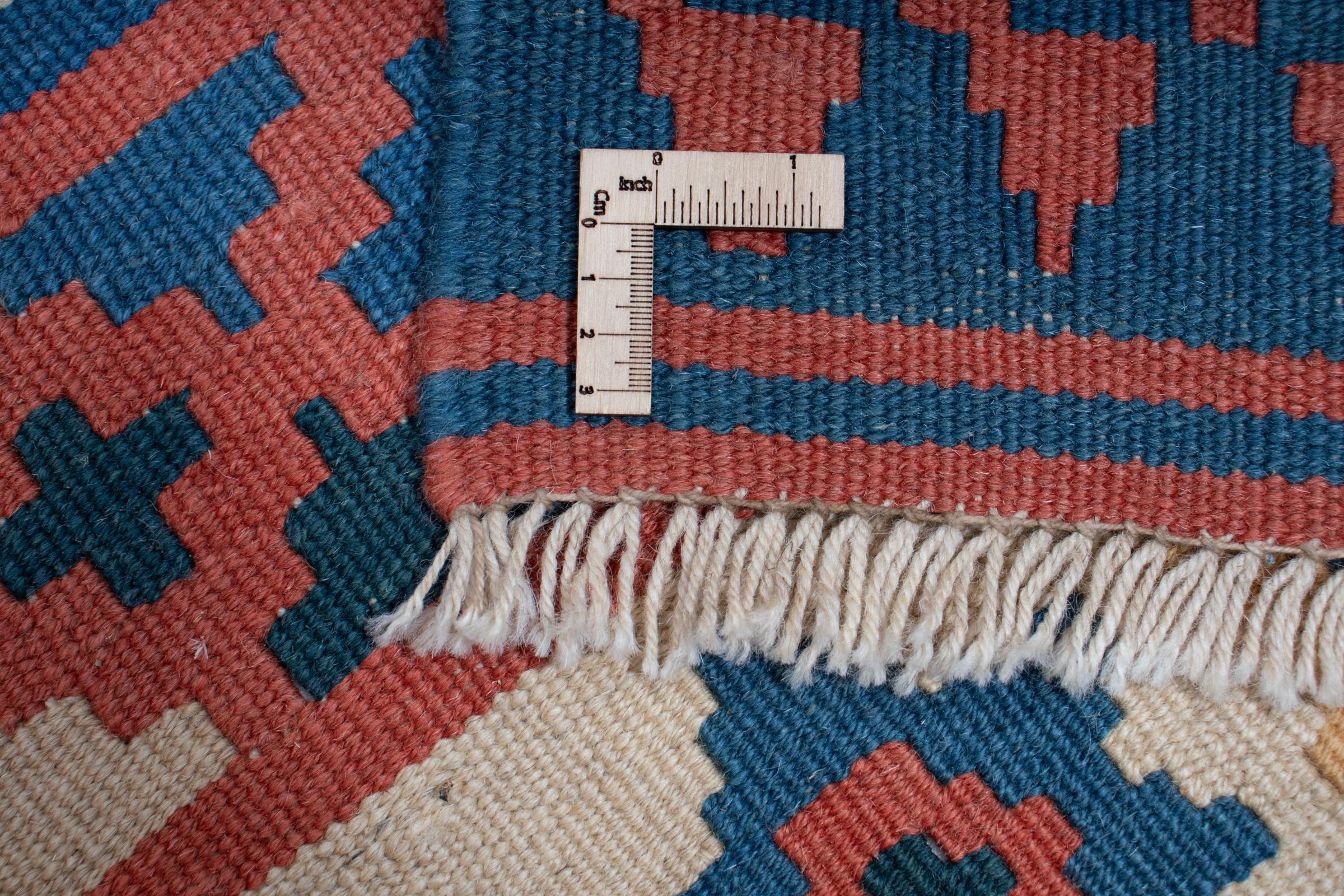 Kilim Pregiato Fine Mis: 200x200 cm. - Tappeti Persiani di Rassouli Ghassem