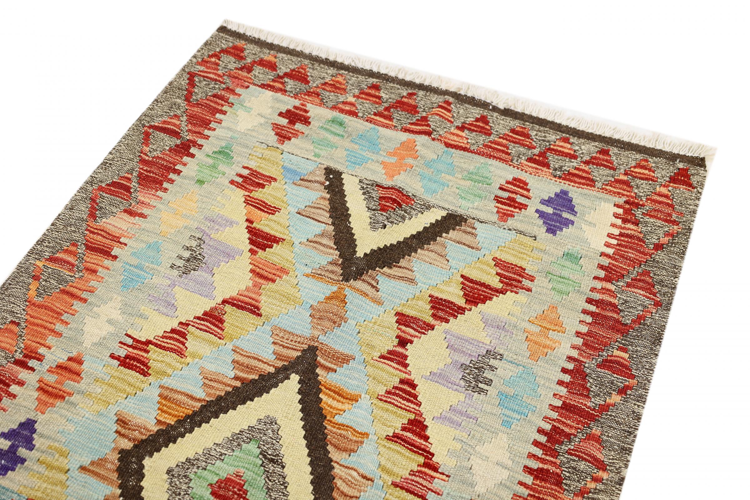 Kilim Afghan Heritage 120x80 ID153869  NainTrading: Oriental Carpets in  120x80