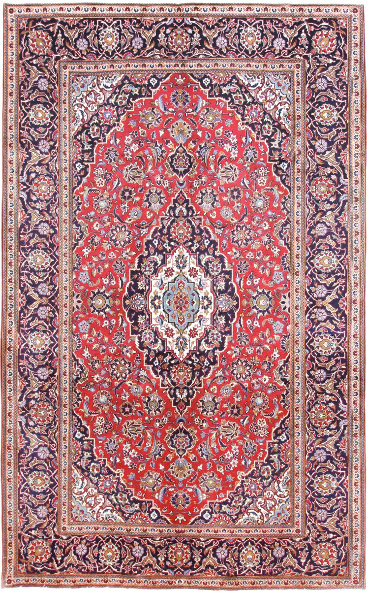 Persisk tæppe Keshan 308x191 308x191, Persisk tæppe Knyttet i hånden