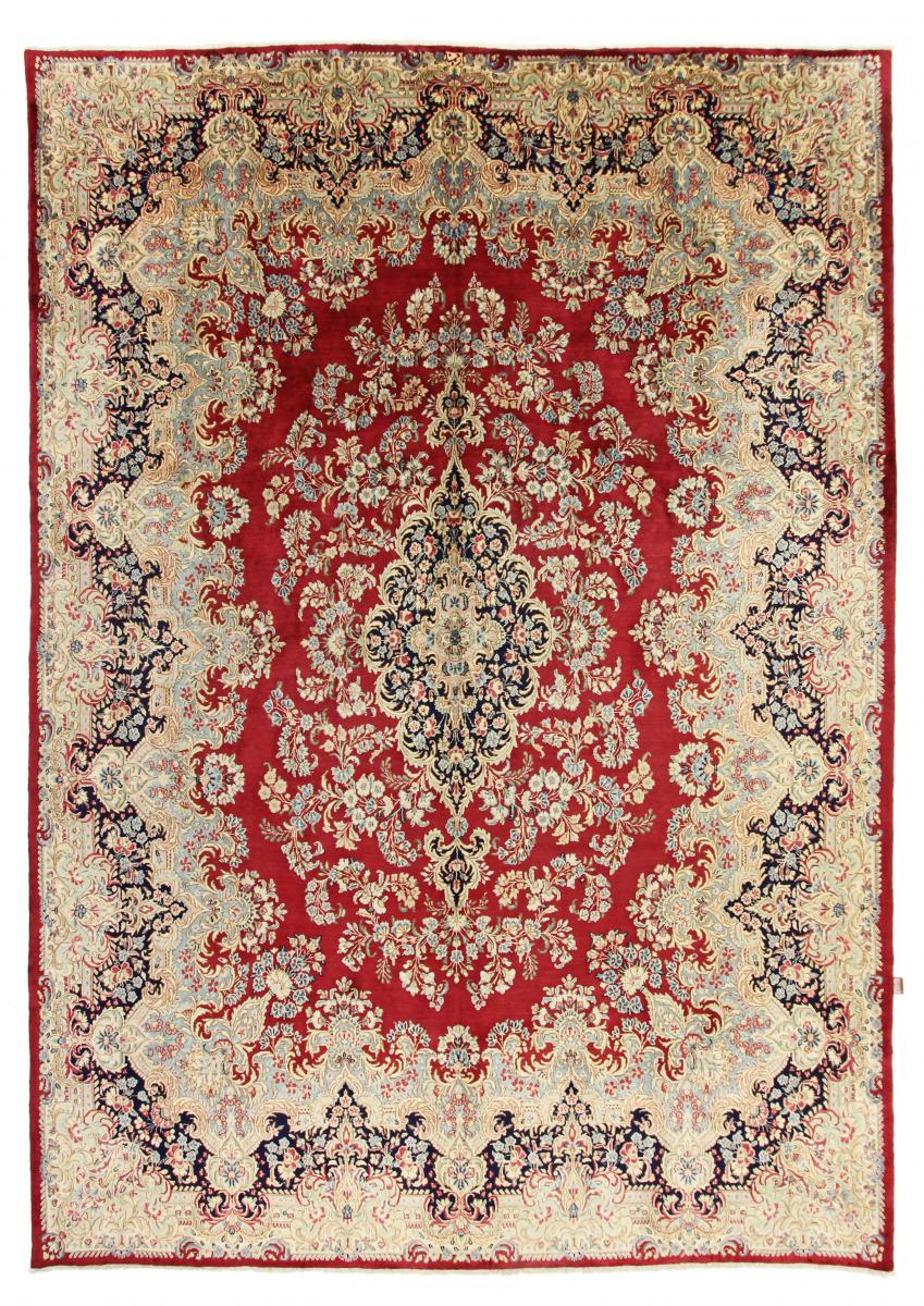 Persian Rug Kerman Signed Arjemand 12'9"x8'11" 12'9"x8'11", Persian Rug Knotted by hand