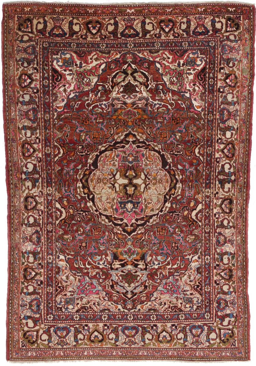 Persialainen matto Isfahan Antiikki 6'9"x4'7" 6'9"x4'7", Persialainen matto Solmittu käsin