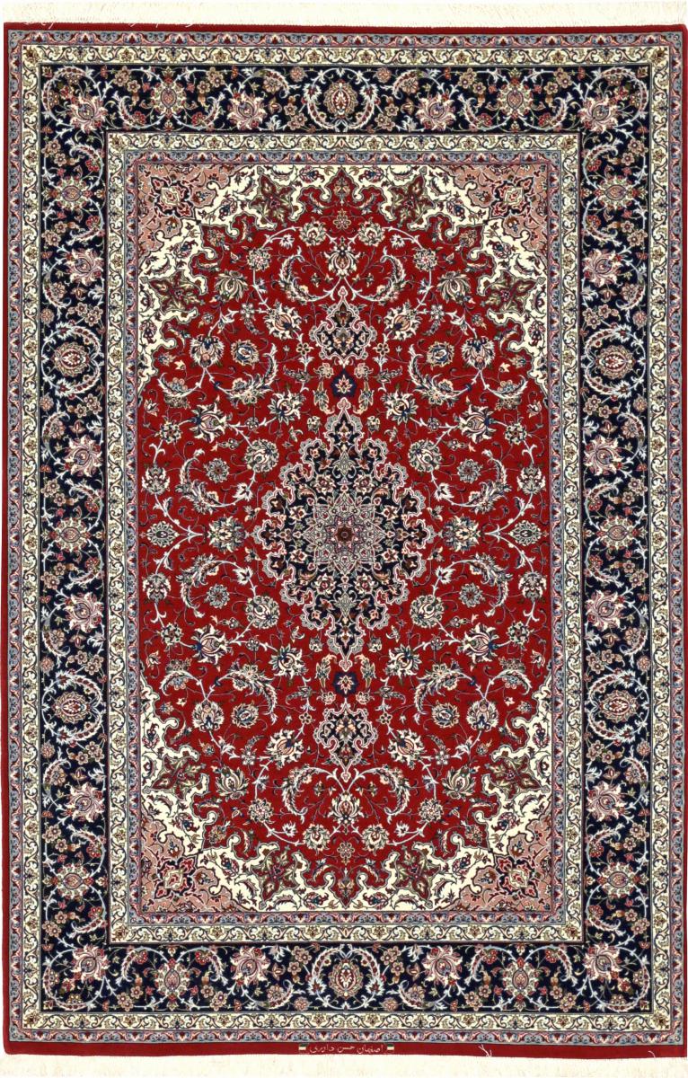 Persian Rug Isfahan 229x148 229x148, Persian Rug Knotted by hand