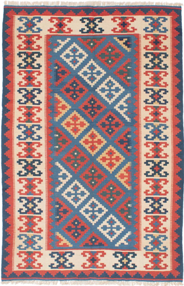 Tapis persan Kilim Fars 187x123 187x123, Tapis persan Tissé à la main