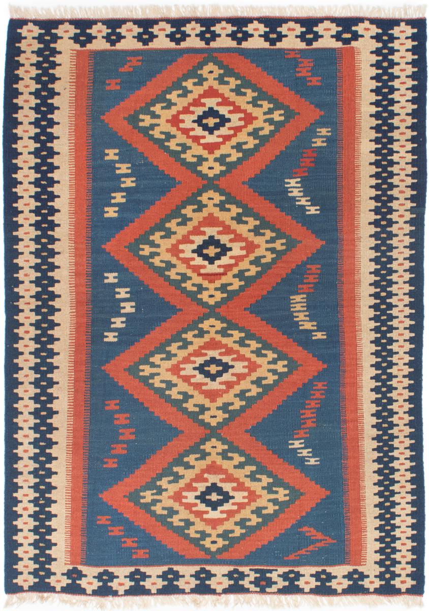 Persian Rug Kilim Fars 4'9"x3'6" 4'9"x3'6", Persian Rug Woven by hand