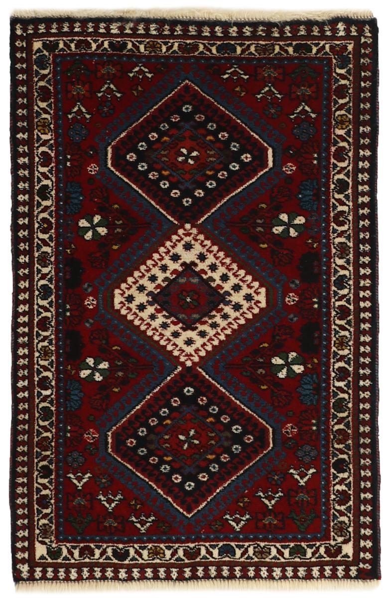 Tapis persan Yalameh 88x58 88x58, Tapis persan Noué à la main