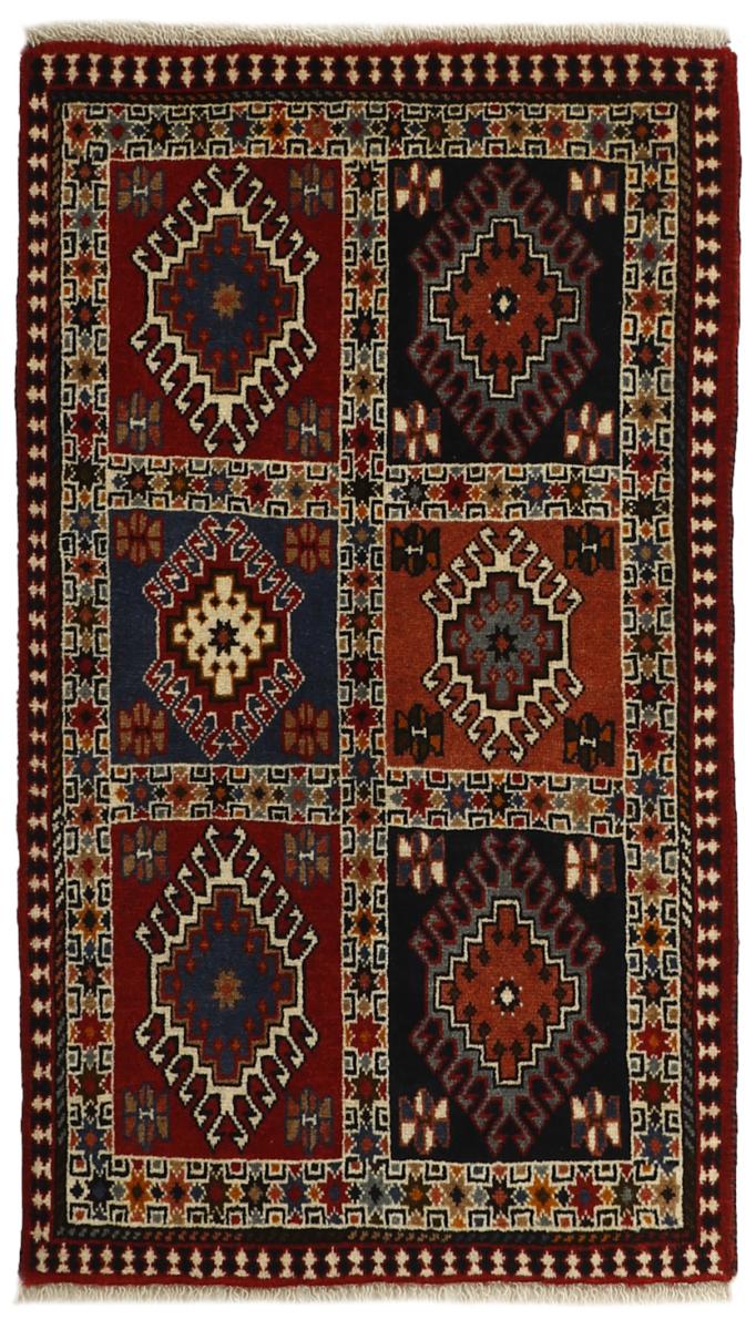 Tapis persan Yalameh 102x60 102x60, Tapis persan Noué à la main