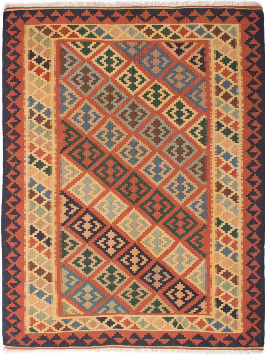 Persian Rug Kilim Fars 6'10"x5'2" 6'10"x5'2", Persian Rug Woven by hand