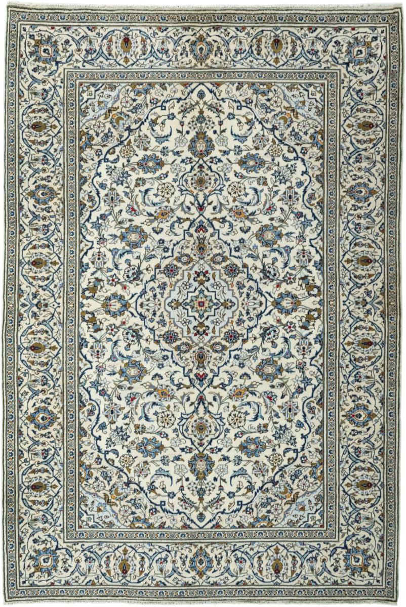 Persian Rug Keshan 9'10"x6'9" 9'10"x6'9", Persian Rug Knotted by hand