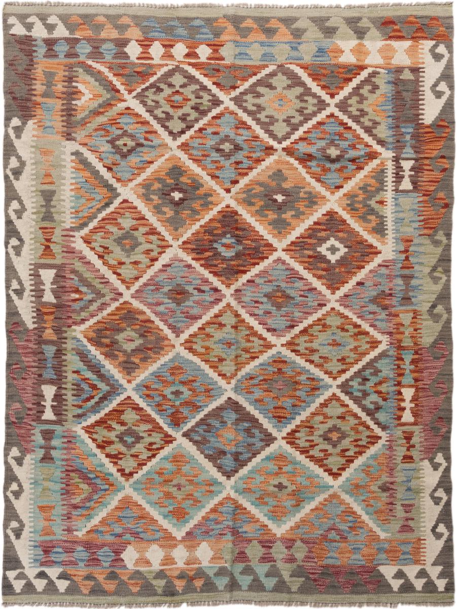 アフガンカーペット キリム アフガン 194x148 194x148,  ペルシャ絨毯 手織り