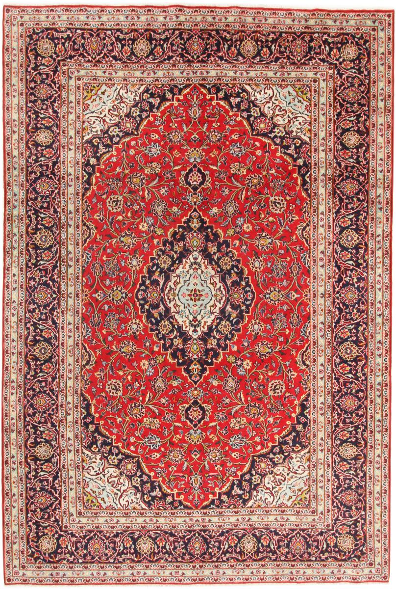 Tapis persan Kashan 300x201 300x201, Tapis persan Noué à la main