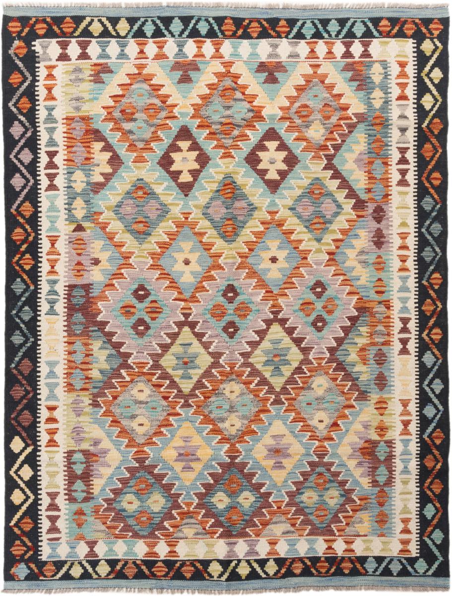 Afghanska mattan Kilim Afghan 197x150 197x150, Persisk matta handvävd 