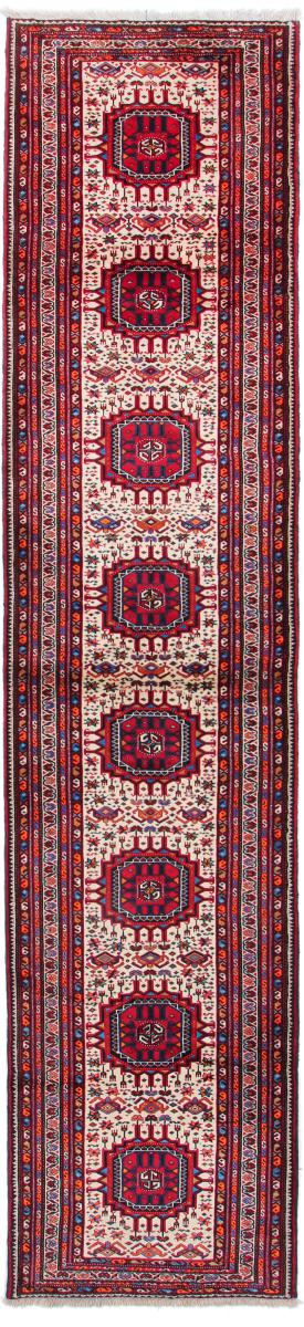 Persian Rug Yalameh 13'0"x2'11" 13'0"x2'11", Persian Rug Knotted by hand