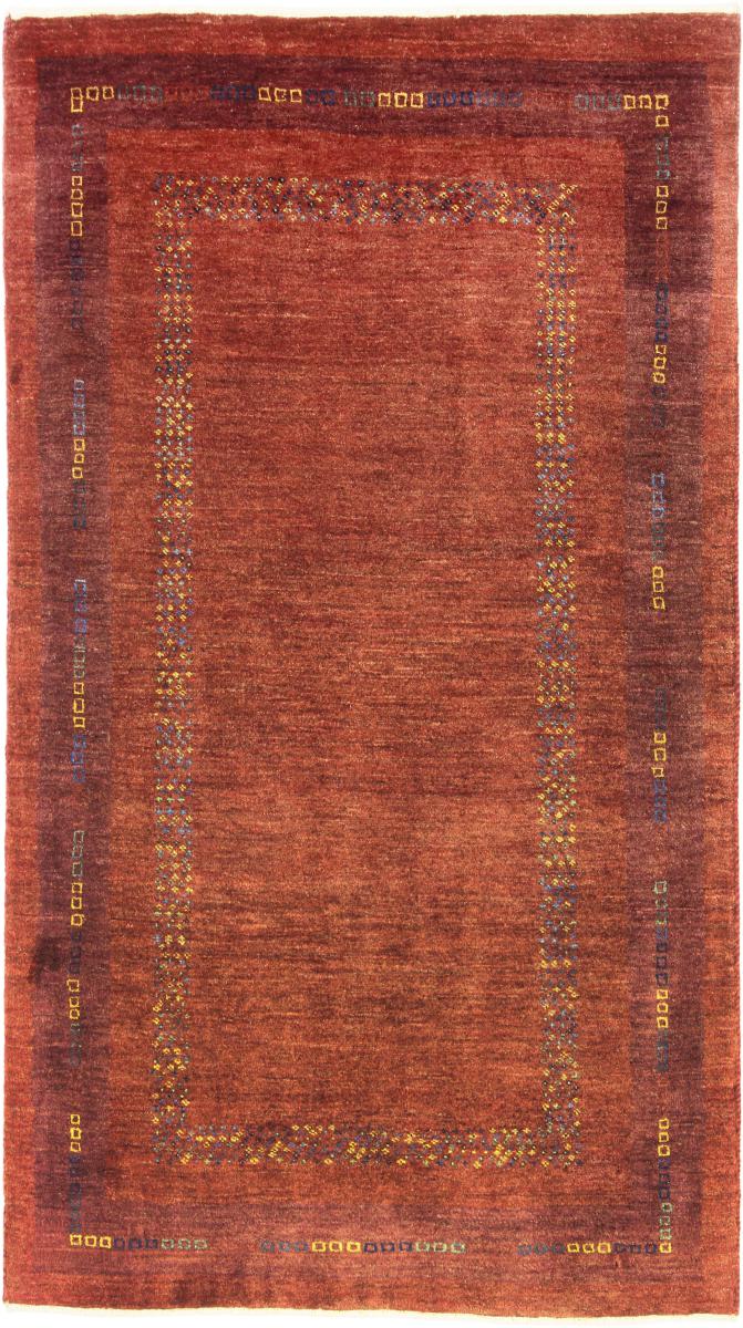 Persian Rug Persian Gabbeh Loribaft 4'9"x2'7" 4'9"x2'7", Persian Rug Knotted by hand