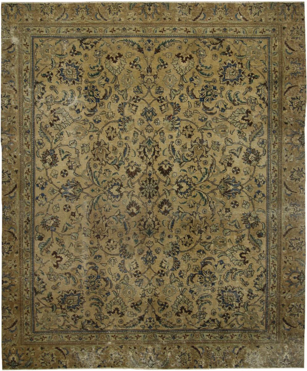 Persian Rug Vintage 8'9"x7'3" 8'9"x7'3", Persian Rug Knotted by hand