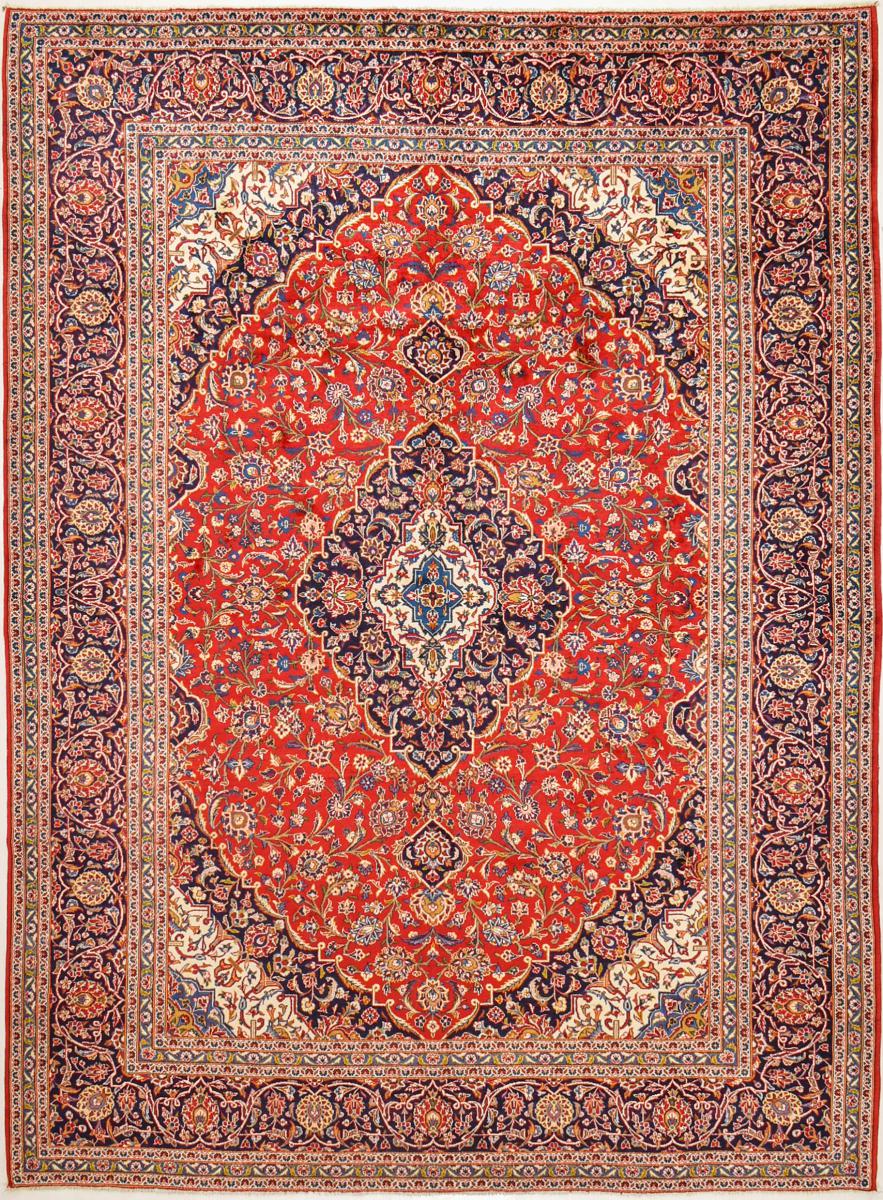 Persian Rug Keshan 13'5"x9'11" 13'5"x9'11", Persian Rug Knotted by hand