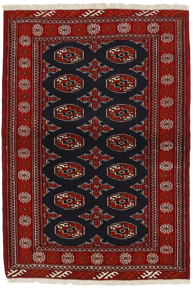 Περσικό χαλί Turkaman 5'0"x3'5" 5'0"x3'5", Περσικό χαλί Οι κόμποι έγιναν με το χέρι