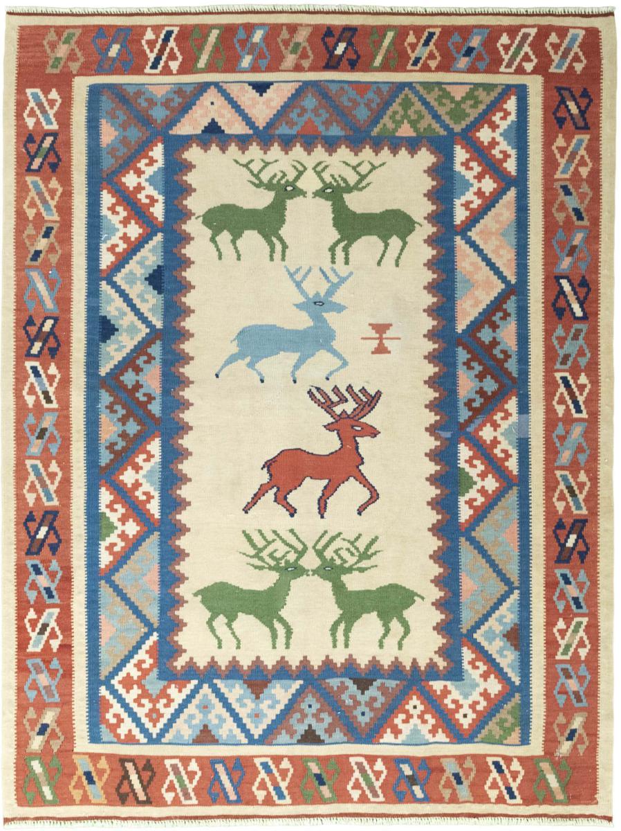 Perzsa szőnyeg Kilim Fars Design Dastan 193x148 193x148, Perzsa szőnyeg szőttesek