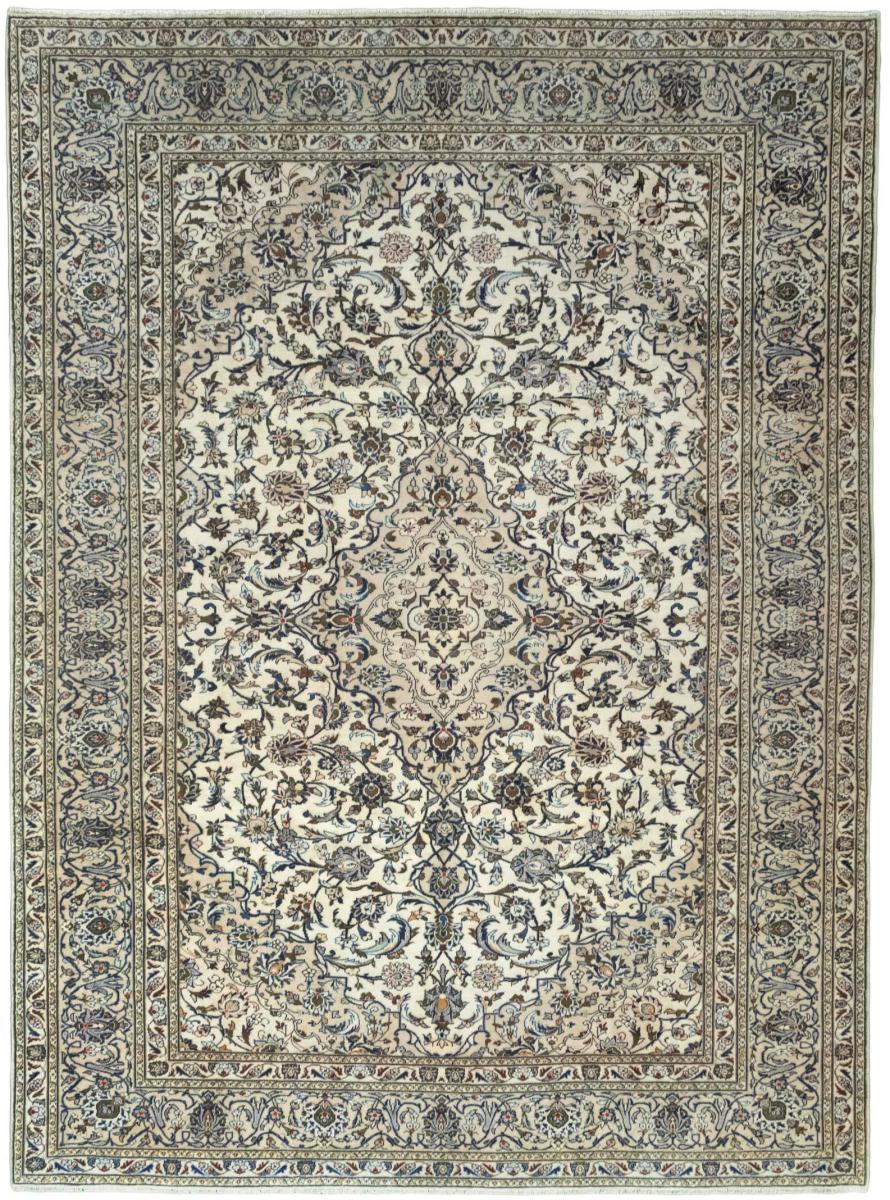 Persian Rug Keshan 13'0"x9'7" 13'0"x9'7", Persian Rug Knotted by hand