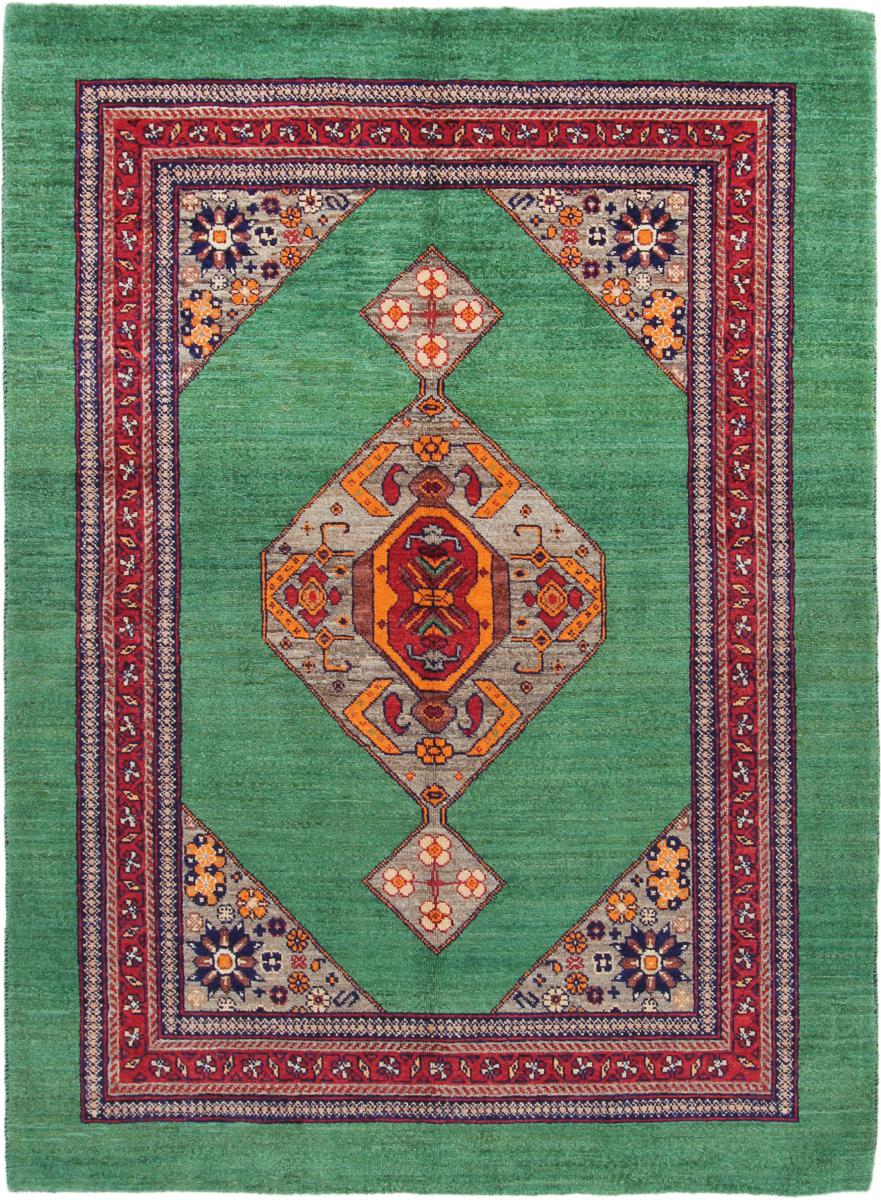 Persian Rug Persian Gabbeh Loribaft Nature 6'6"x4'8" 6'6"x4'8", Persian Rug Knotted by hand