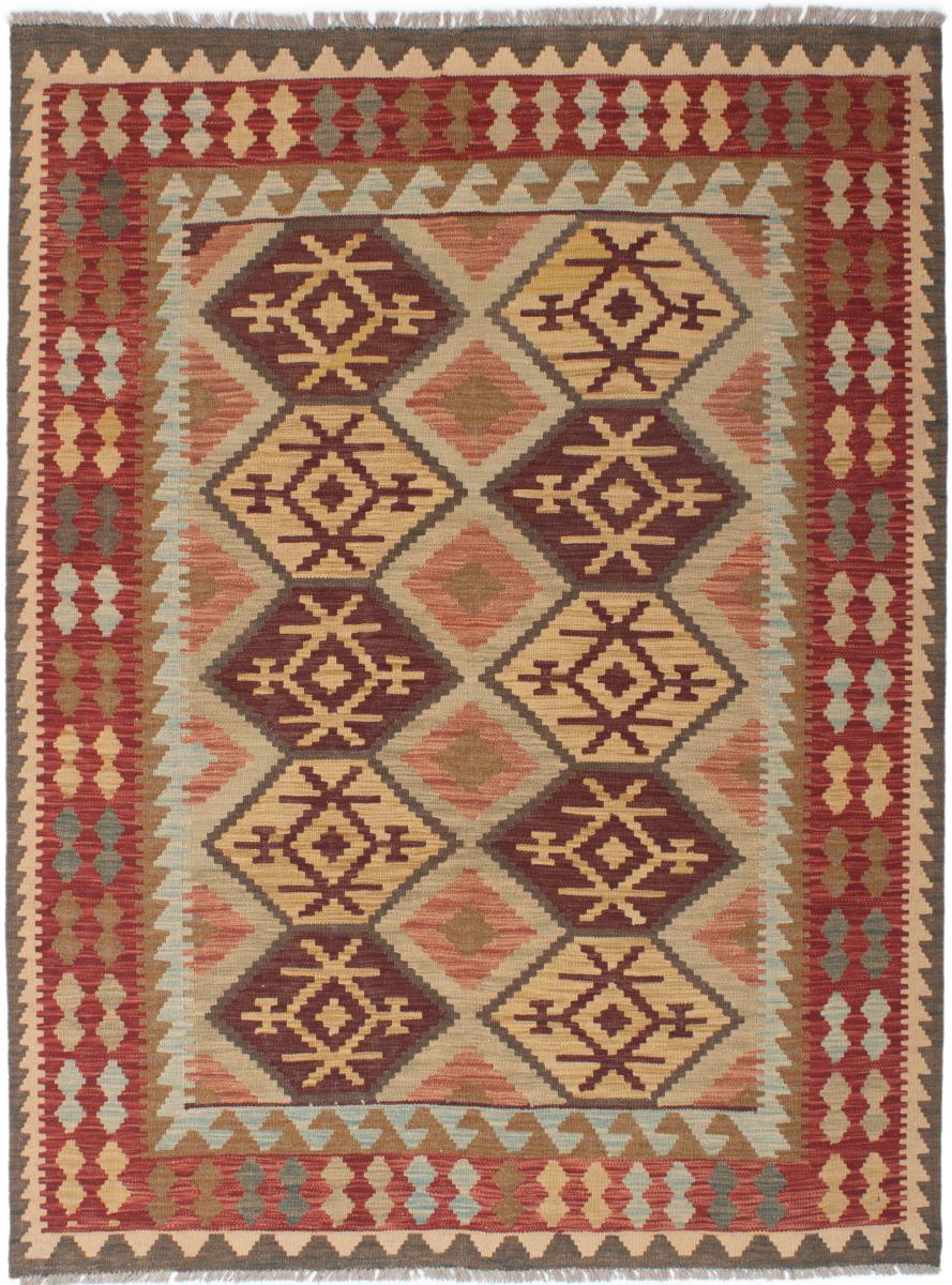 Pakistani rug Kilim Afghan 6'8"x5'1" 6'8"x5'1", Persian Rug Woven by hand