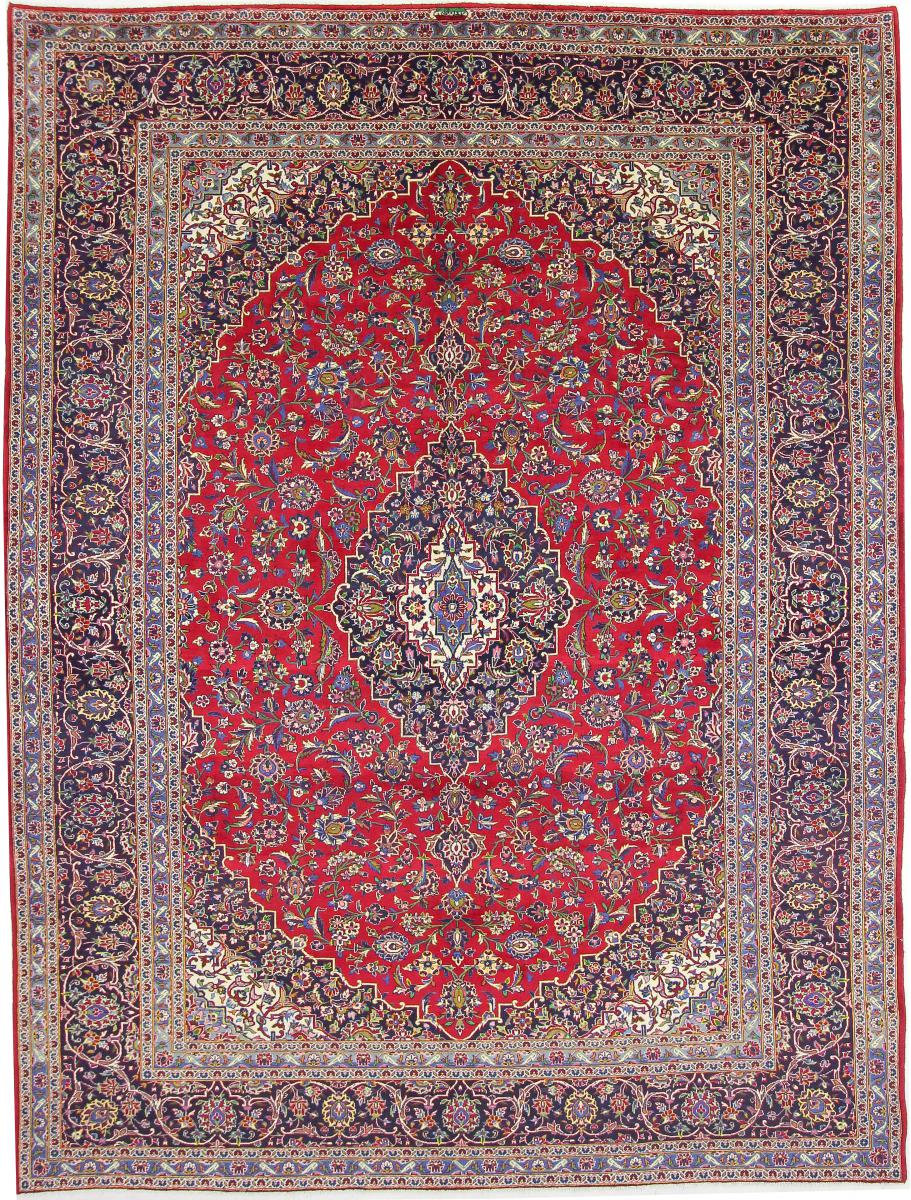 Persialainen matto Keshan 12'10"x9'10" 12'10"x9'10", Persialainen matto Solmittu käsin
