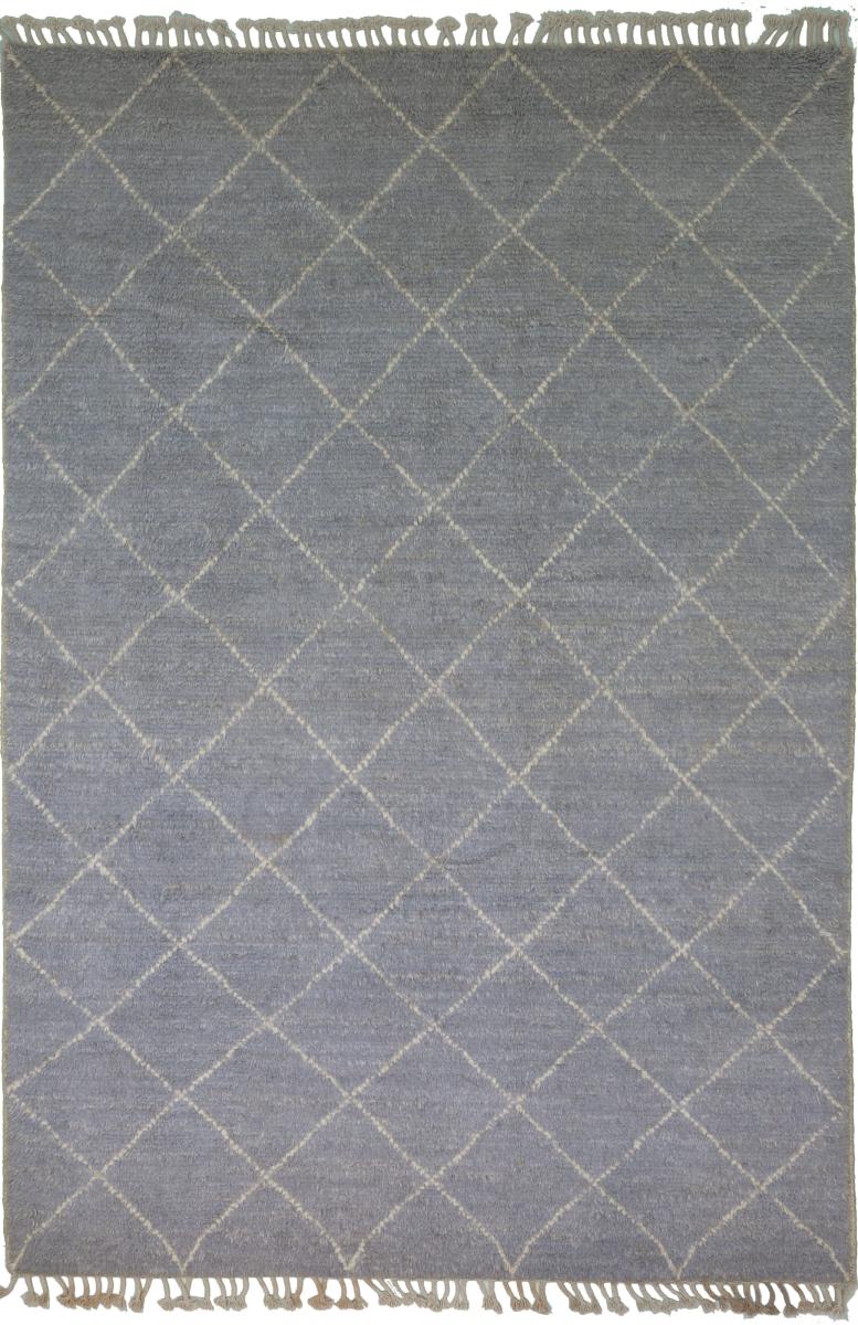 Pakistaans tapijt Berbers Maroccan Design 9'9"x6'9" 9'9"x6'9", Perzisch tapijt Handgeknoopte