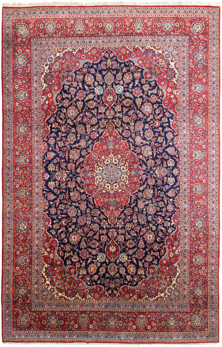 Persian Rug Keshan Antique 13'4"x8'7" 13'4"x8'7", Persian Rug Knotted by hand