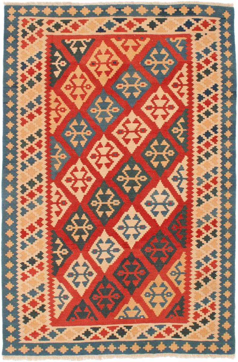Persian Rug Kilim Fars 7'1"x4'8" 7'1"x4'8", Persian Rug Woven by hand