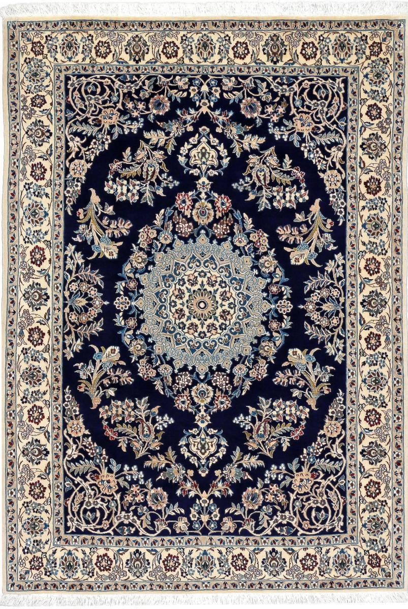 Persian Rug Nain 6La 4'11"x3'6" 4'11"x3'6", Persian Rug Knotted by hand