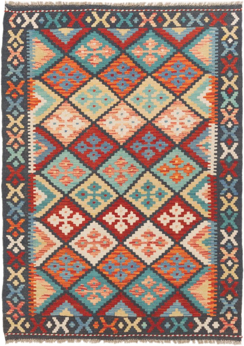 Afghan rug Kilim Afghan 4'8"x3'5" 4'8"x3'5", Persian Rug Woven by hand