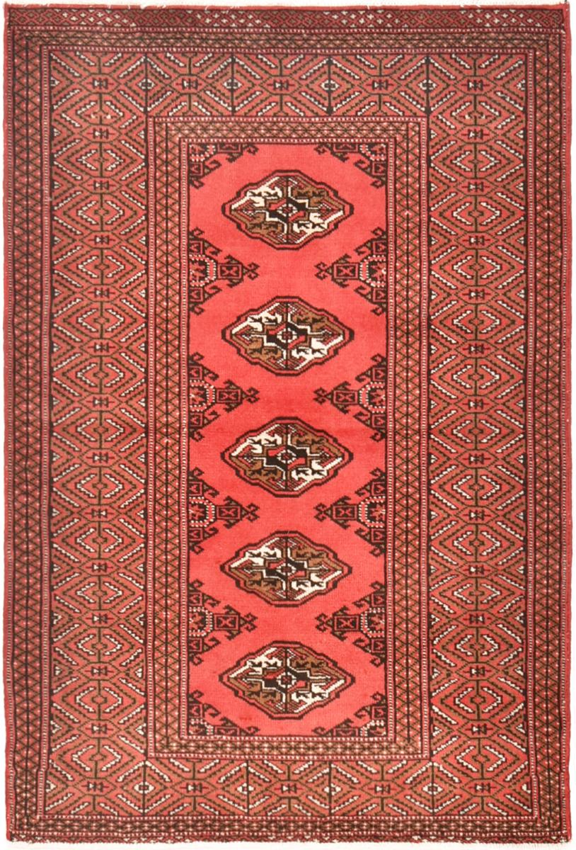 Tapis persan Turkaman 143x99 143x99, Tapis persan Noué à la main