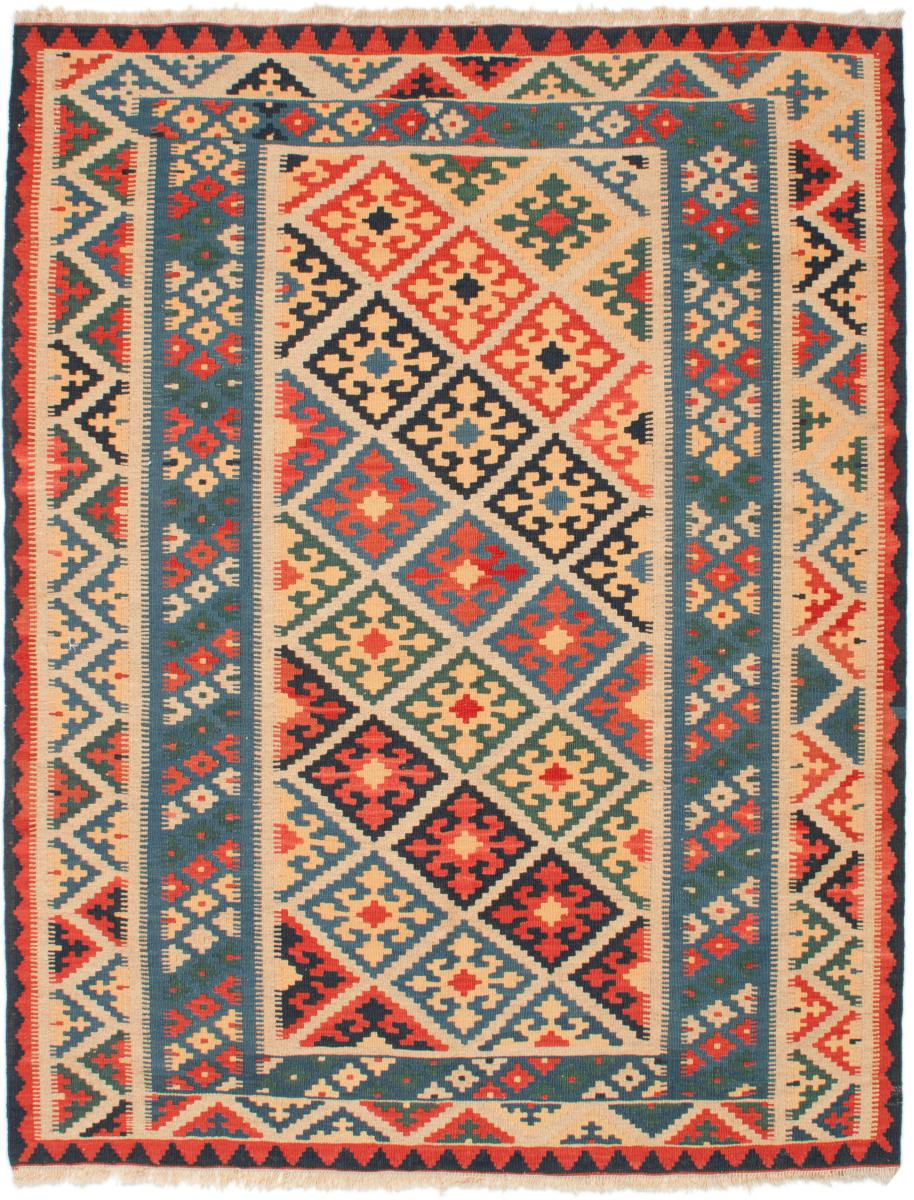 Persialainen matto Kelim Fars 202x157 202x157, Persialainen matto kudottu