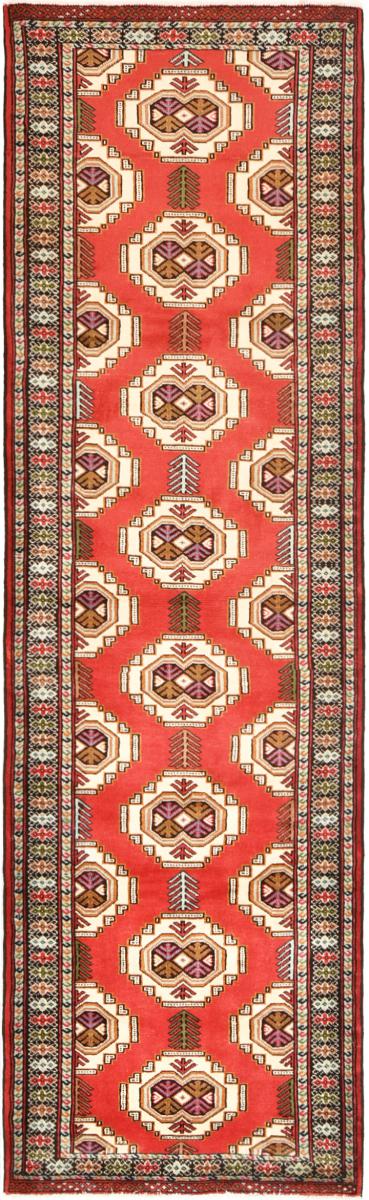 Περσικό χαλί Turkaman 9'4"x2'9" 9'4"x2'9", Περσικό χαλί Οι κόμποι έγιναν με το χέρι