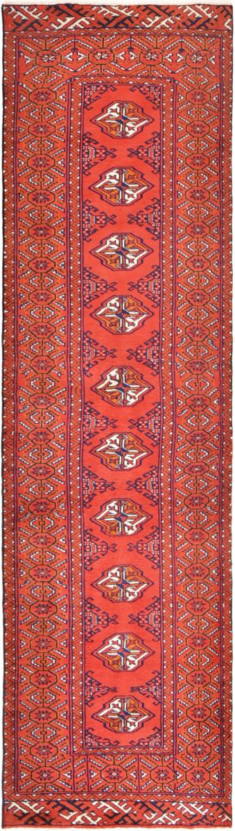 Persialainen matto Turkaman 9'1"x2'6" 9'1"x2'6", Persialainen matto Solmittu käsin