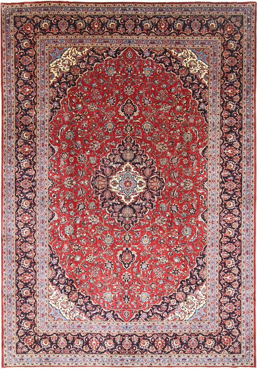 Persisk tæppe Keshan 410x290 410x290, Persisk tæppe Knyttet i hånden