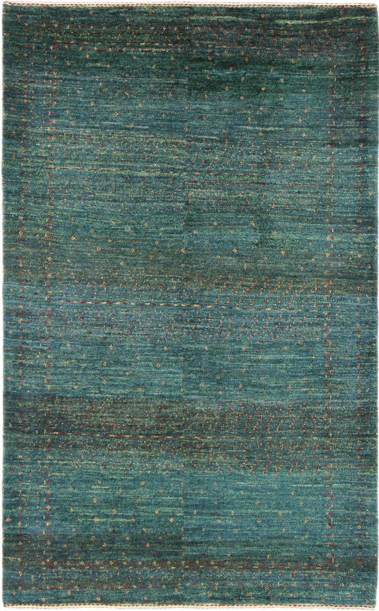 Persian Rug Persian Gabbeh Loribaft Atash 5'3"x3'3" 5'3"x3'3", Persian Rug Knotted by hand